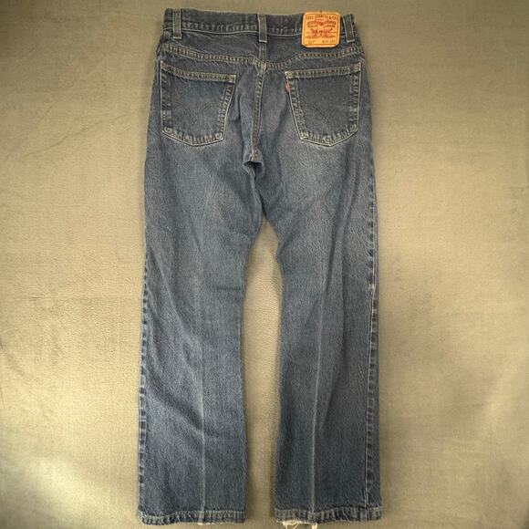 VINTAGE Levi's 517 Jeans 34x34 Straight Fit Bootcut Cowboy Medium Distressed Y2K - Picture 1 of 13